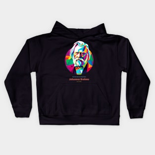 Johannes Brahms in WPAP Kids Hoodie